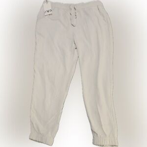 Zara Woman’s Linen Blend Classy Baggy Jogger XL NWT